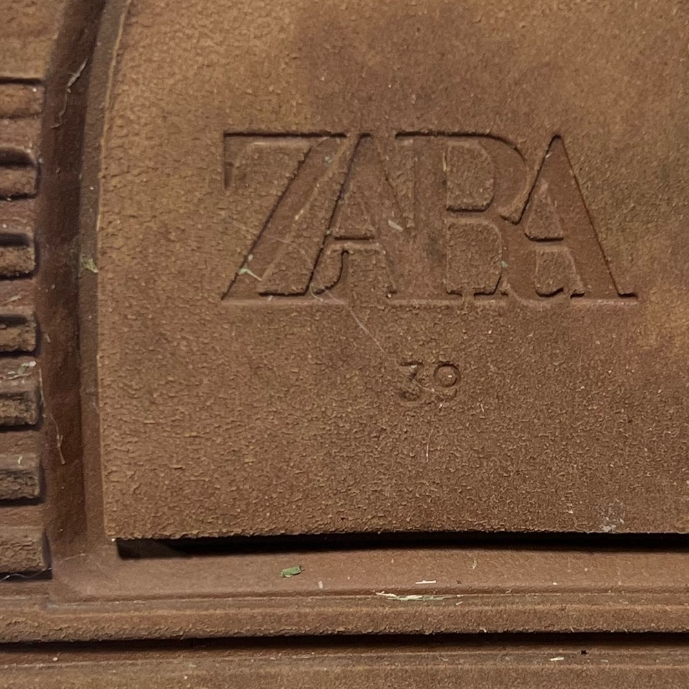Zara Women's Suede Chunky Platform Winter Ankle Boots Tan Sherpa size 39 - Picture 7 of 12